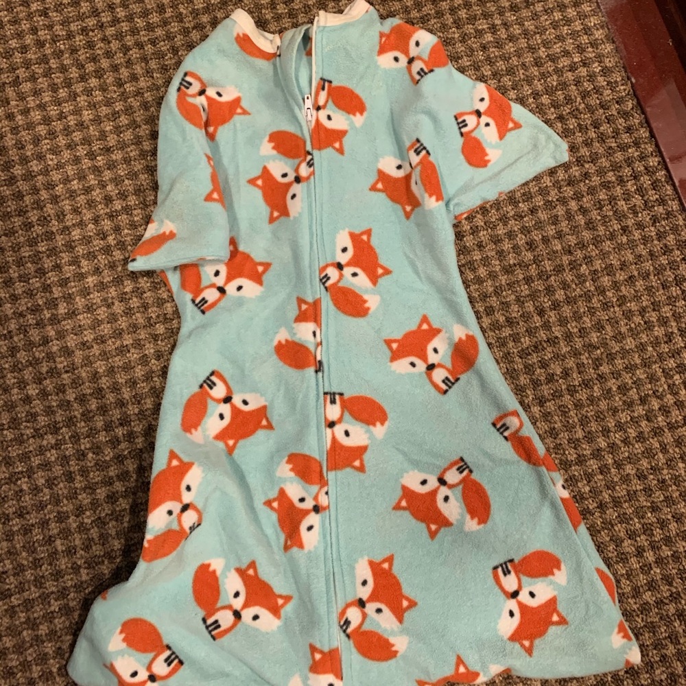 Zippadee zip small fleece foxes